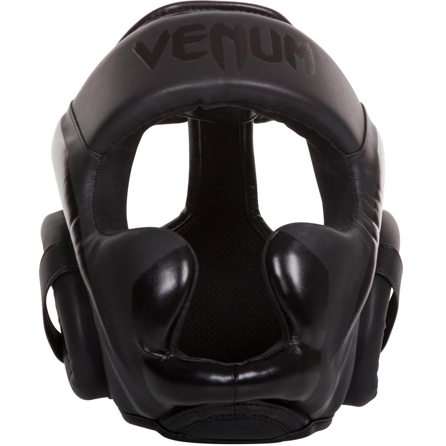 Caschetto Boxe Elite Venum Nero con parazigomi e paramento