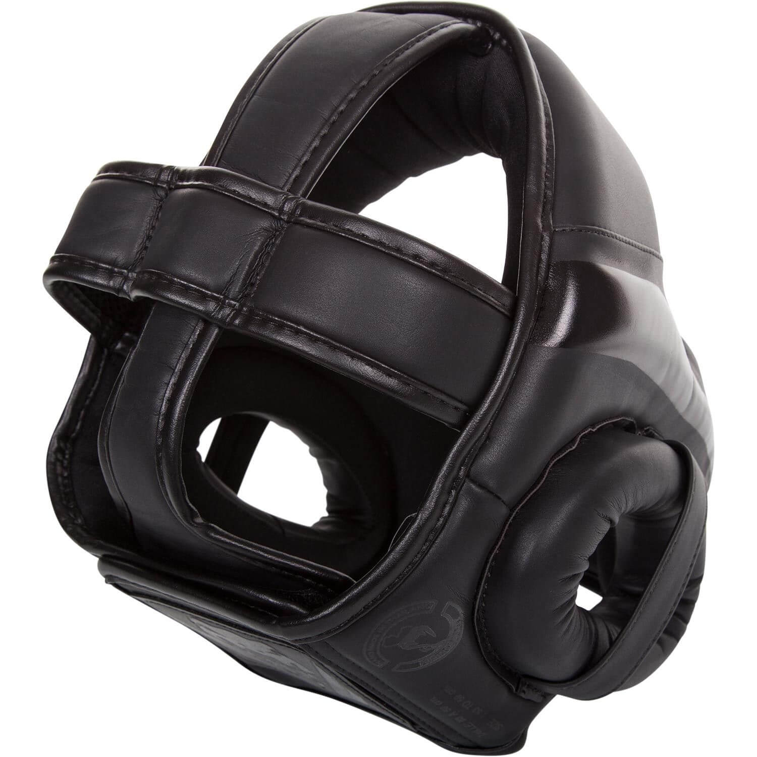 Caschetto Elite Venum Nero per Boxe, Muay Thai, MMA, Kickboxing