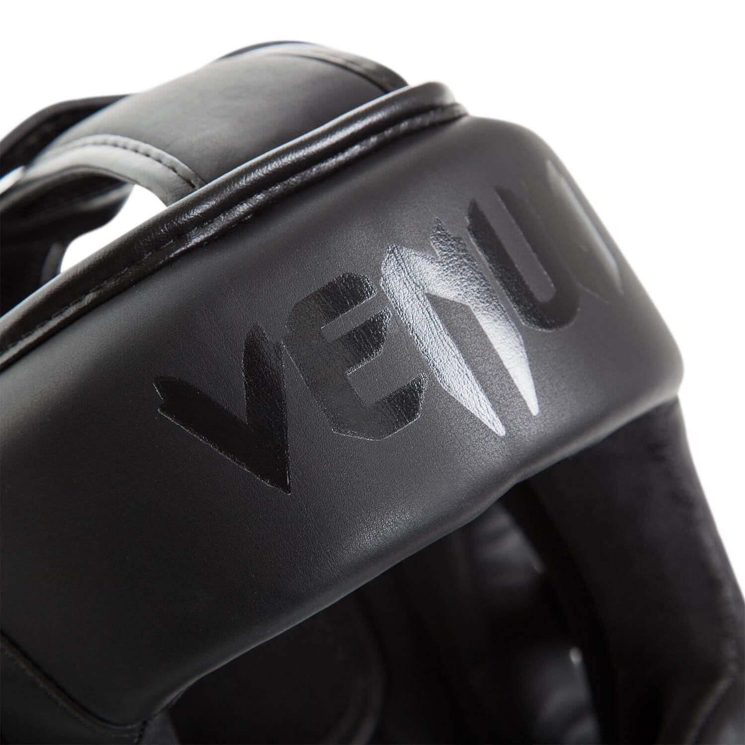 Caschetto Elite Venum Nero per Boxe, Muay Thai, MMA, Kickboxing