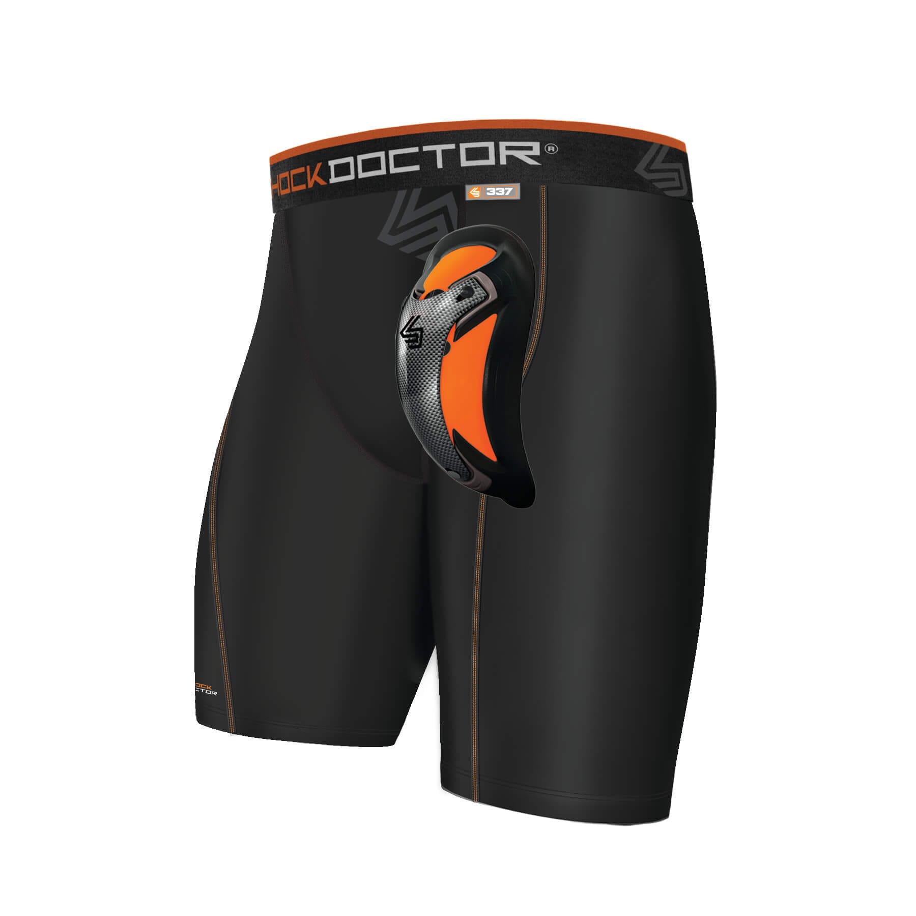 Conchiglia Ultra Pro Carbon Flex Shock Doctor con Compressor Short