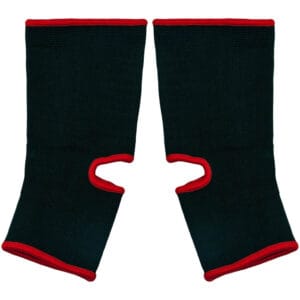 Cavigliera Kontact Venum Nero/Rosso per Kickboxing, Muay Thai, MMA