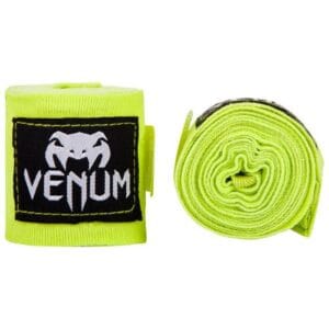 Fasce Boxe 4,5m Venum Kontact Giallo Fluo per Pugilato, Muay Thai, MMA, Kickboxing