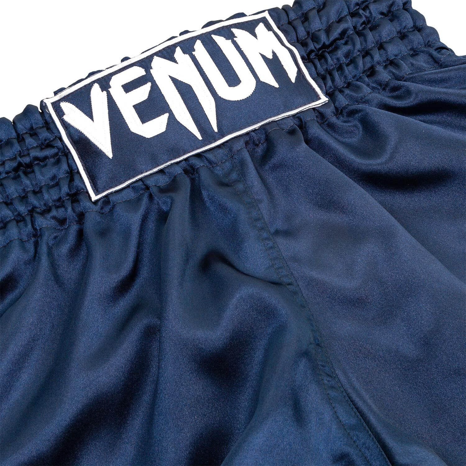 Pantaloncini Muay Thai Classic Venum Blu Navy per Thaiboxe e Kickboxing