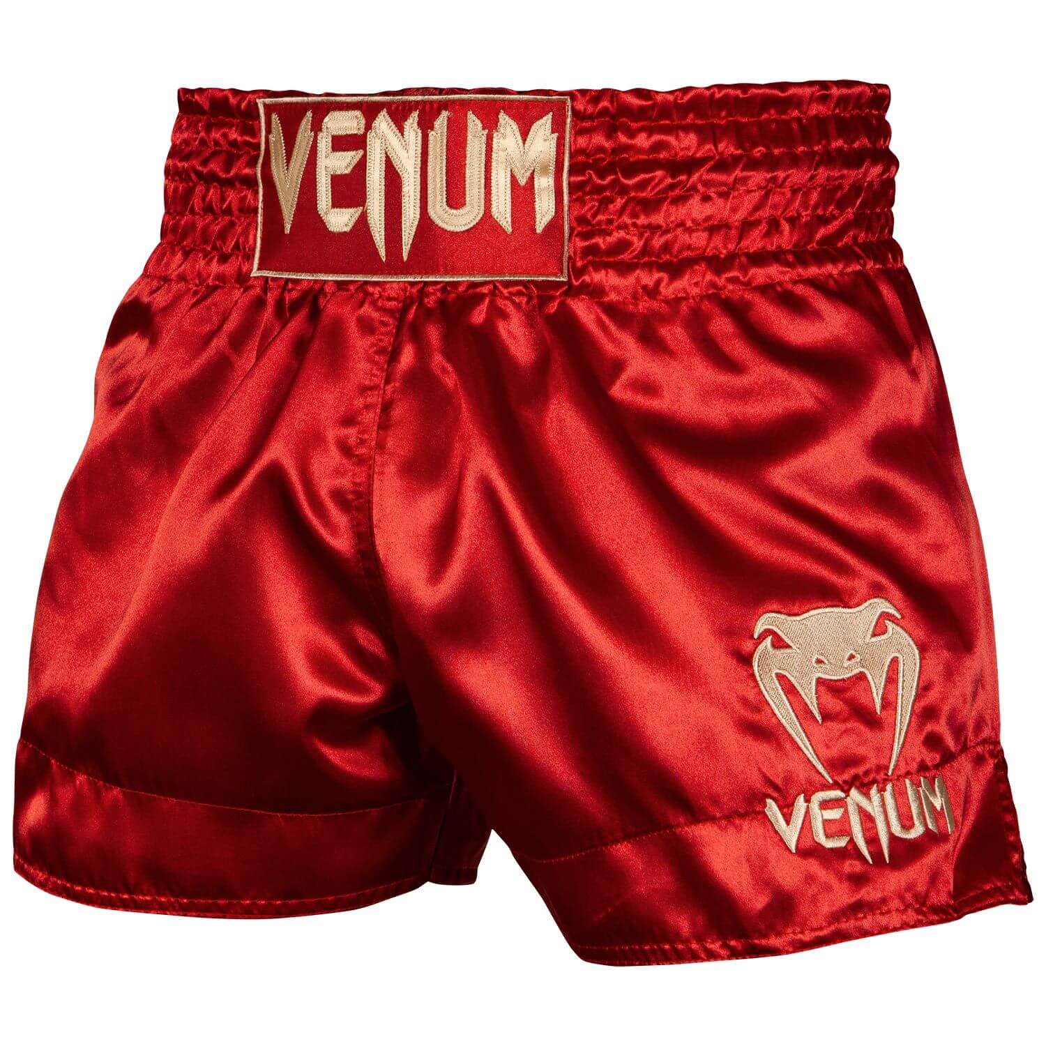 Pantaloncini Muay Thai Classic Venum Rosso per Thaiboxe e Kickboxing
