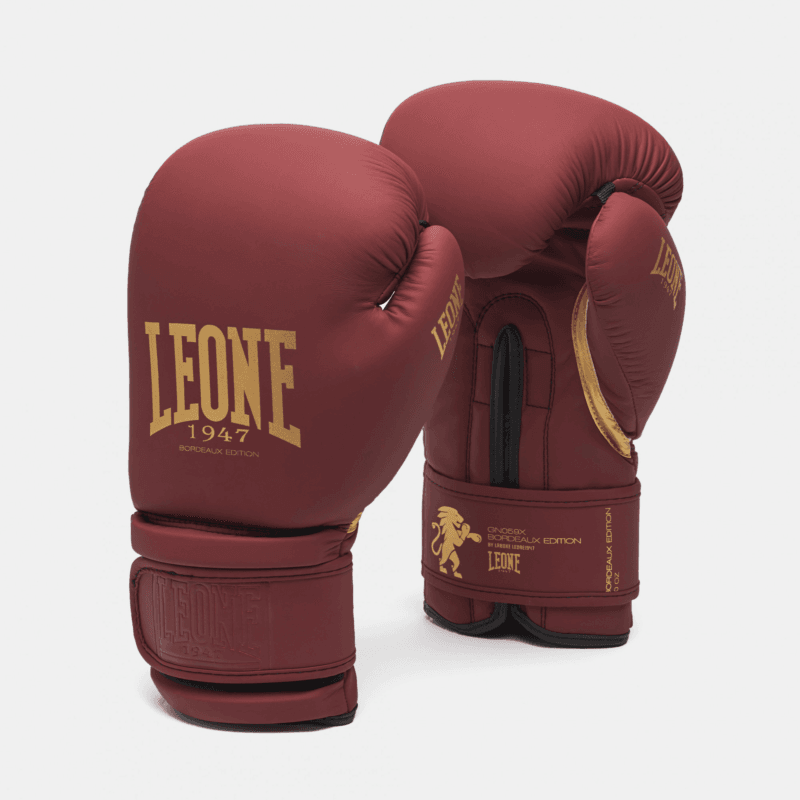Guantoni Boxe Bordeaux Edition Leone1947 per allenamenti di Boxe, Kicboxing e Muay Thai