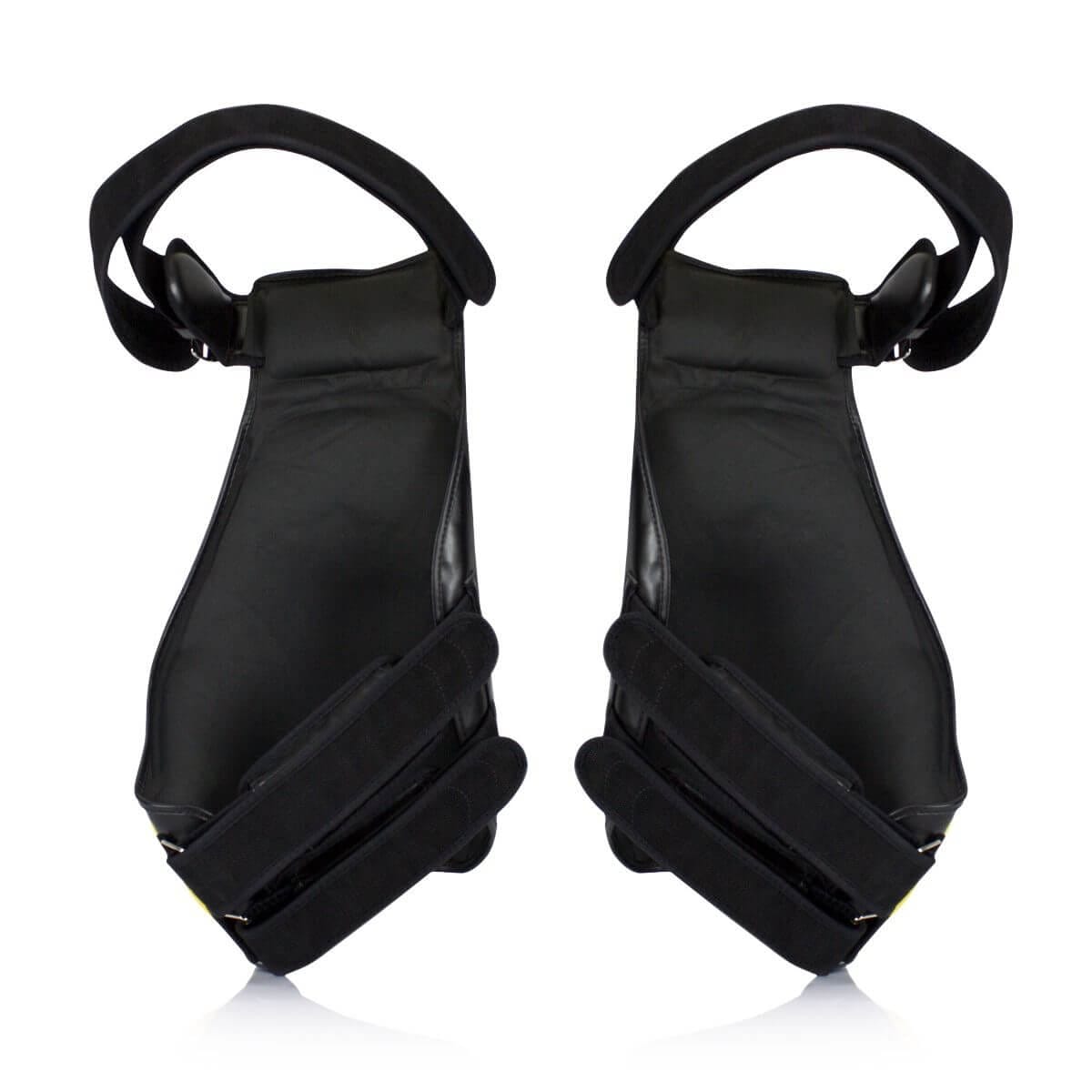 Paracosce Fairtex light nero, per allenamento Low kick, Muaythai Kickboxing, MMA