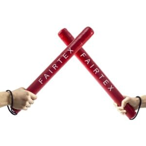 Boxing Stick Fairtex in pelle rosso per allenamenti pugilato