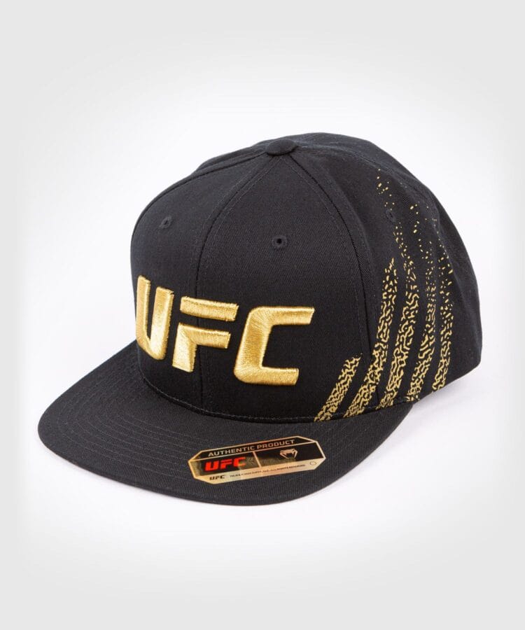 Cappellino snapback Venum UFC Authentic walk out nero e oro, MMA, Boxe, Muaythai, Kickboxing.