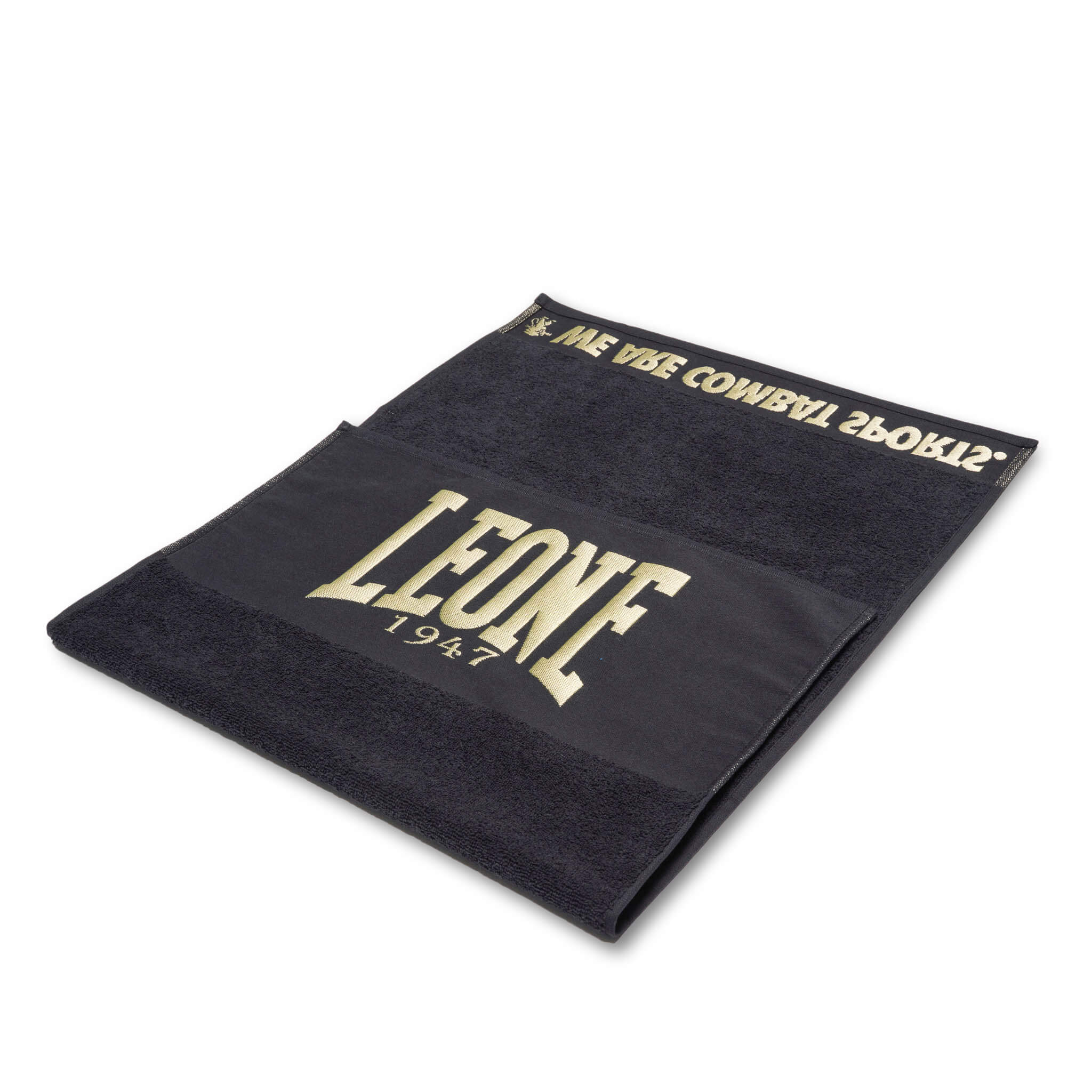 Telo Panca Leone1947 DNA Nero e Oro per allenamenti in Palestra per atleti Boxe , MMA, Grappling, Bjj, Kickboxing, Muaythai