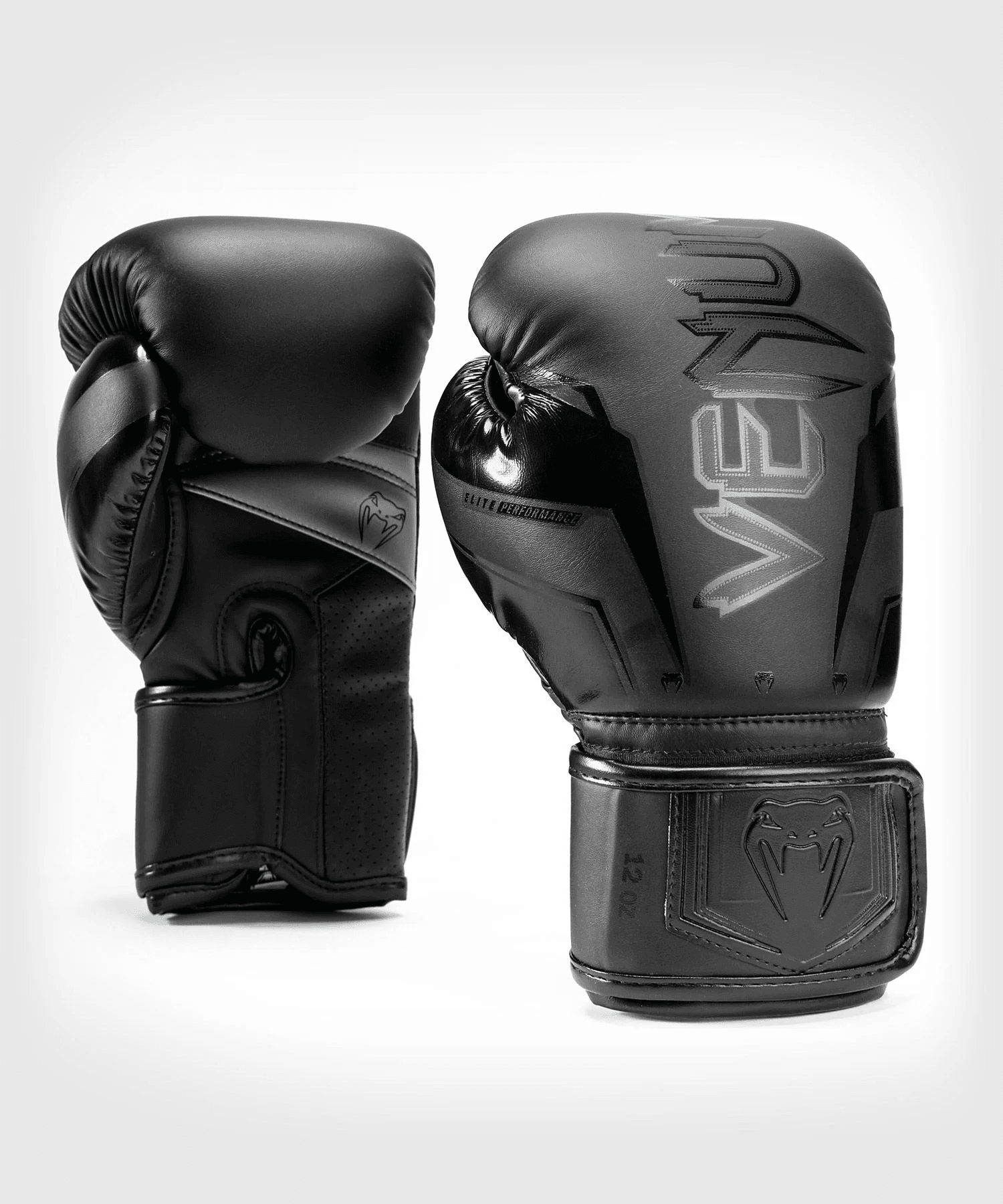 Guantoni da Boxe Venum Elite Evo Nero per Pugilato, Muay Thai e Kickboxing