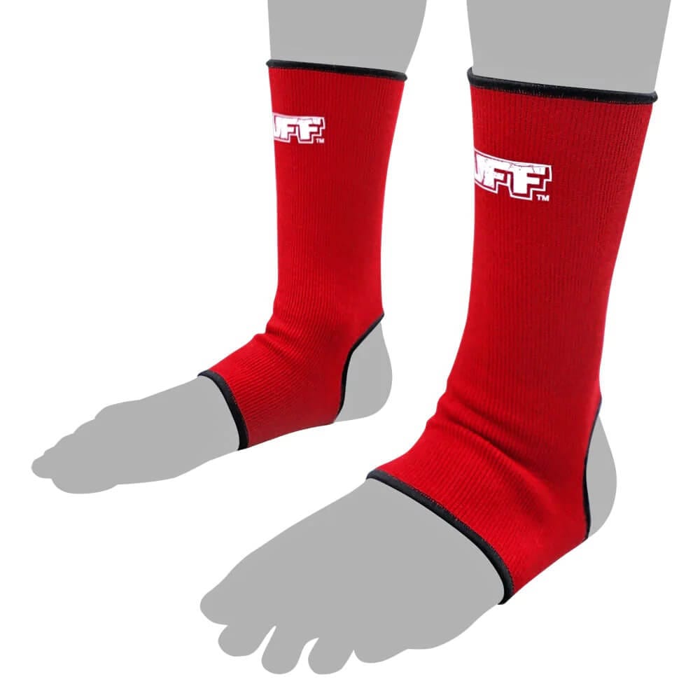 Cavigliere TUFF Rosso, per allenamenti e match di Muaythai e Kickboxing