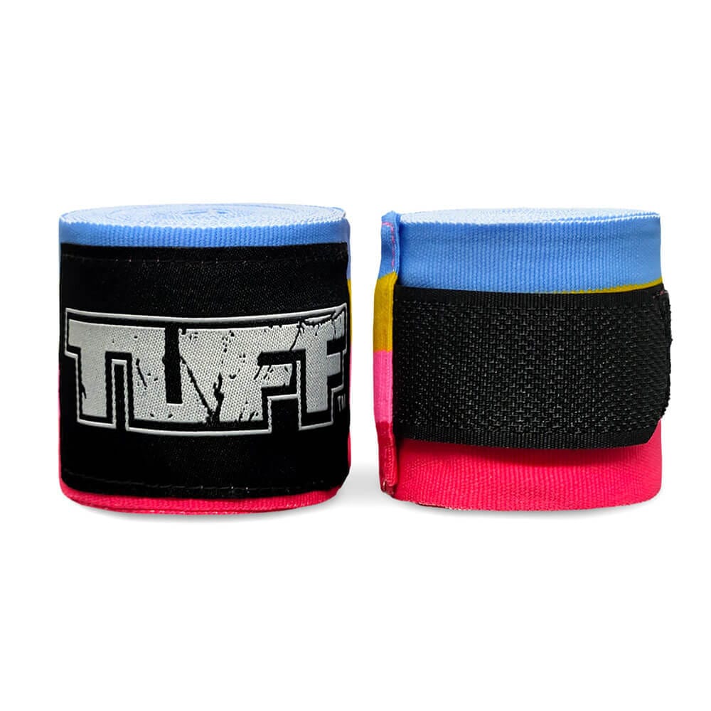 Fasce Boxe 4,5m TUFF Rainbow per allenamenti e match di Pugilato, Muaythai, Kickboxing ed MMA.