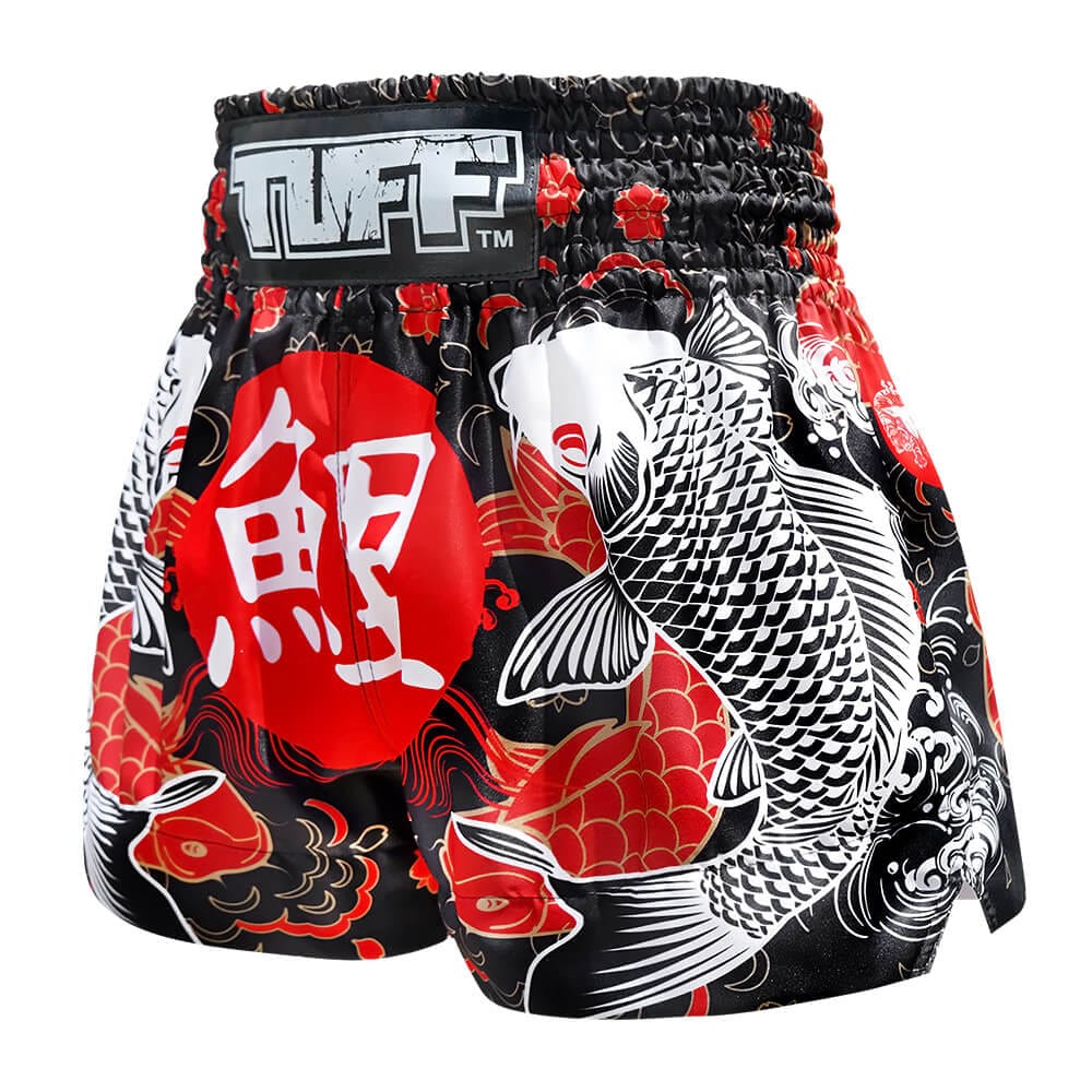 Pantaloncini Muay Thai Koi Fish TUFF , per allenamenti e match di Muay Thai e Kickboxing