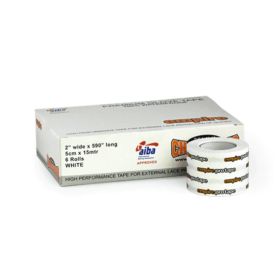 Box Glove Tape Bianco Empire Pro Tape 2,5cm x 13m per chiusura guanti MMA, Boxe, Kickboxing e Muay Thai