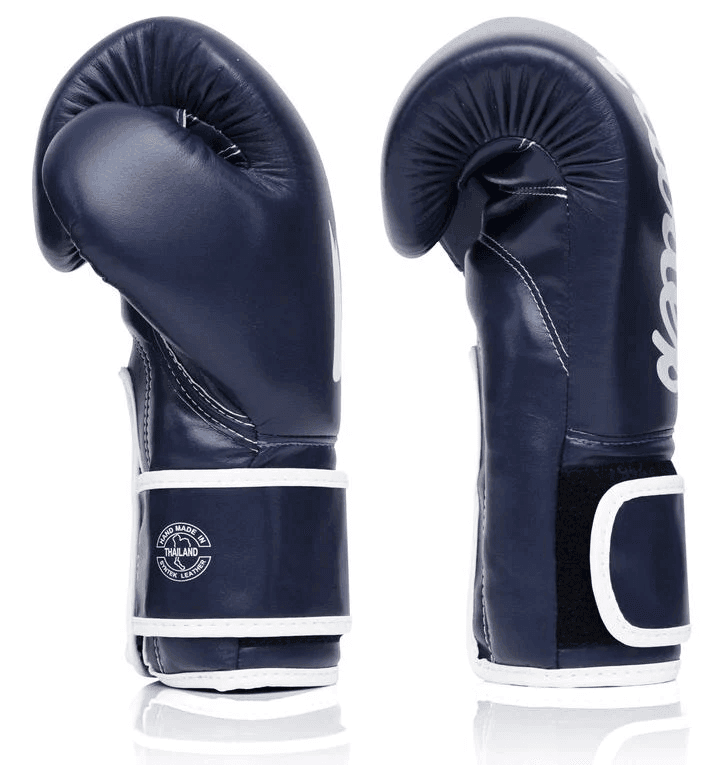 Guantoni Fairtex Microfiber blu per Boxe , Muay Thai, Kickboxing