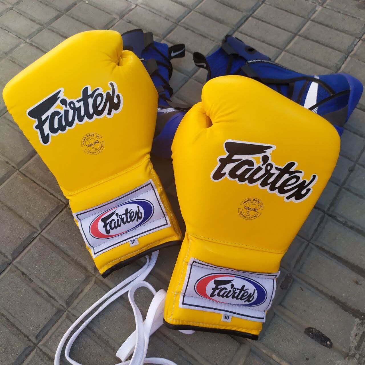 Guantoni Fairtex Mexican Style lacci BGL7 Giallo