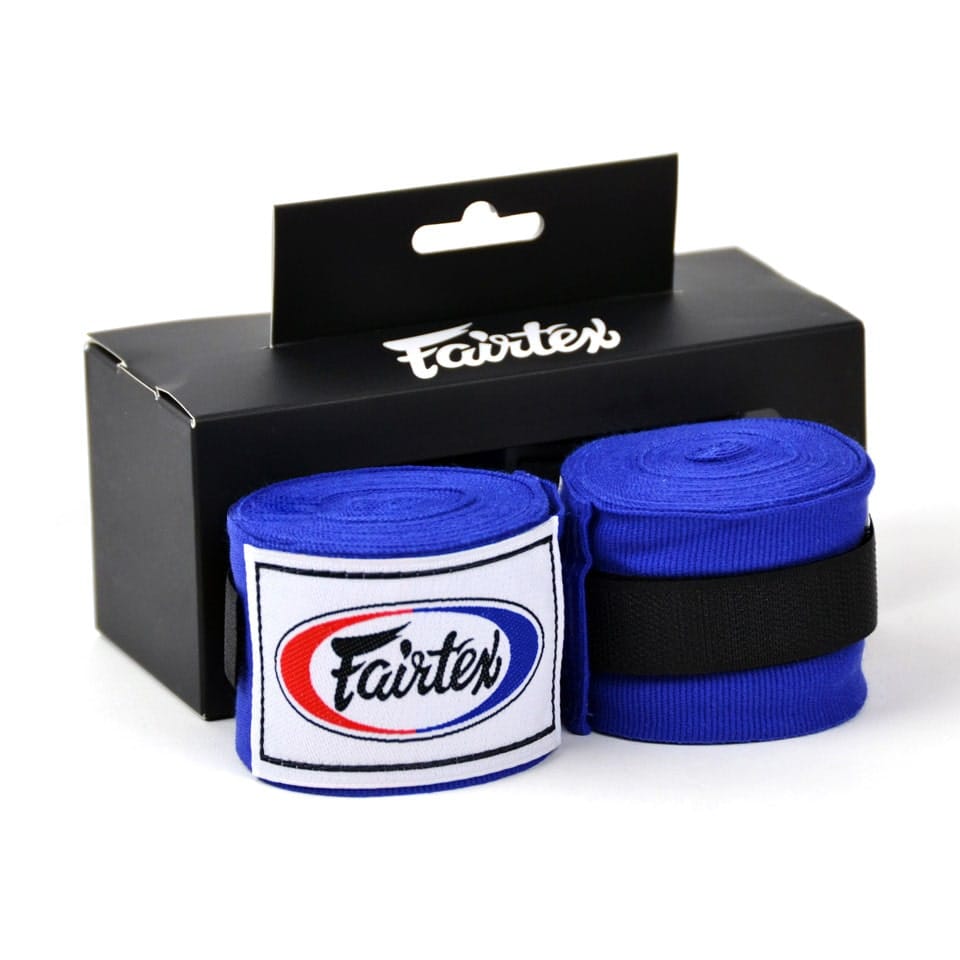 Fasce/Bendaggi Boxe Fairtex blu 4,5m per allenamenti di Muay Thai, Kickboxing ed MMA.
