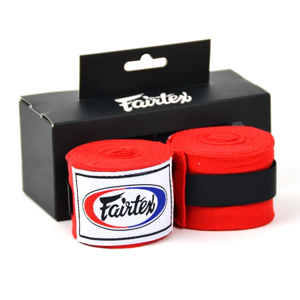 Fasce/Bendaggi Boxe Fairtex rosso 4,5m per allenamenti di Muay Thai, Kickboxing ed MMA.