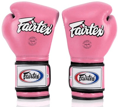 Guantoni Fairtex Mexican Style BGV9 Rosa-Nero per Boxe, Kickboxing e Muay Thai.