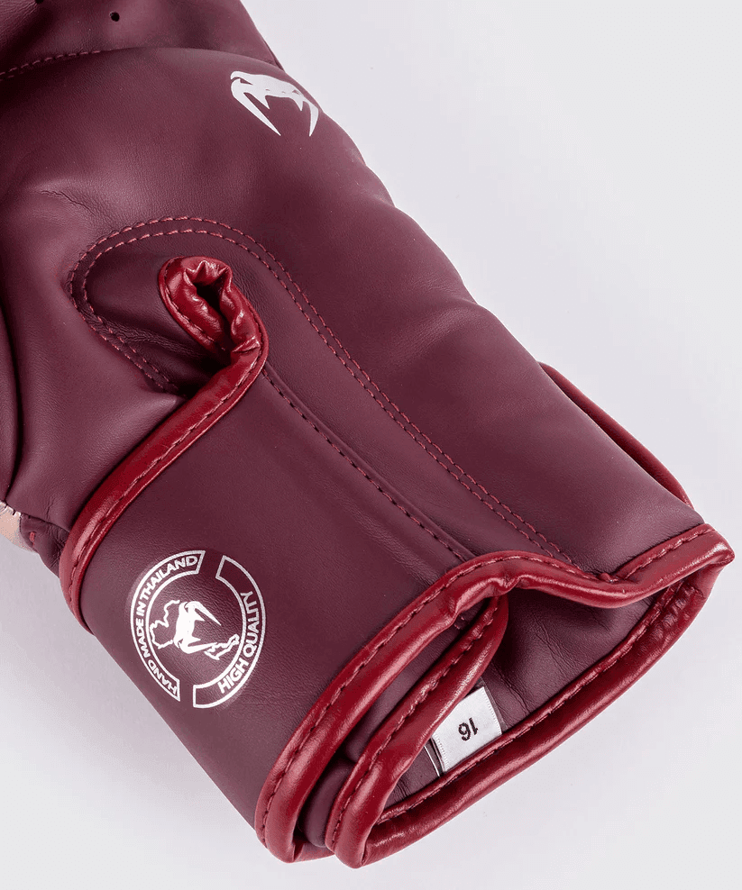 Guantoni Venum ELITE Bordeaux per allenamenti e match di Muay Thai, Kickboxing e Boxe.