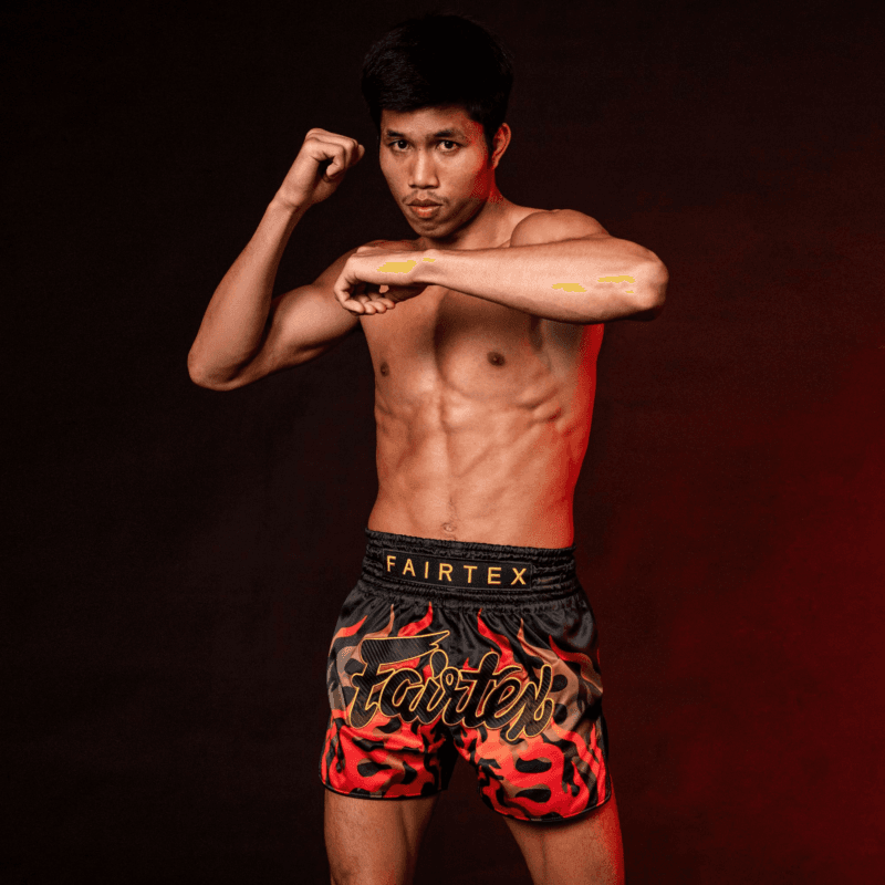 Pantaloncini Fairtex Volcano per Muay Thai e Kickboxing