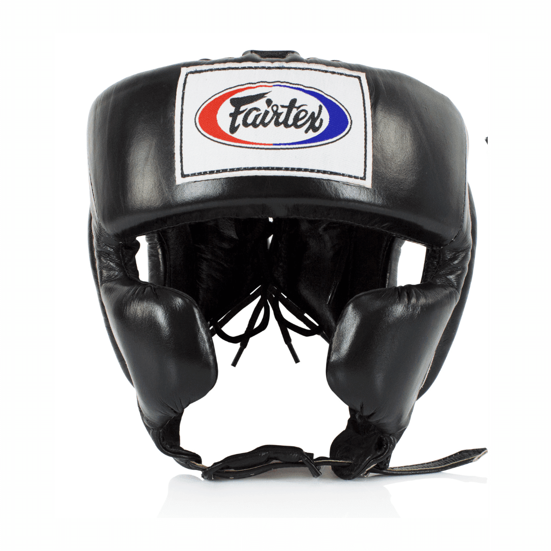 Caschetto Sparring Fairtex Mexican Style Nero per Boxe, Kickboxing e Muay Thai.