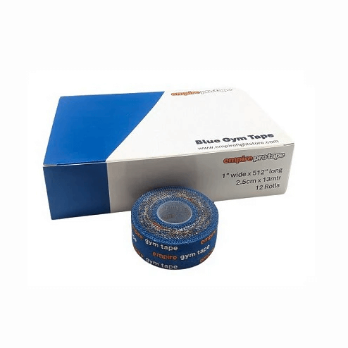 Box 12 nastri Gym Tape Fusion Blu Empire Pro Tape per bendaggio professionale da Boxe, MMA e Sport da Combattimento