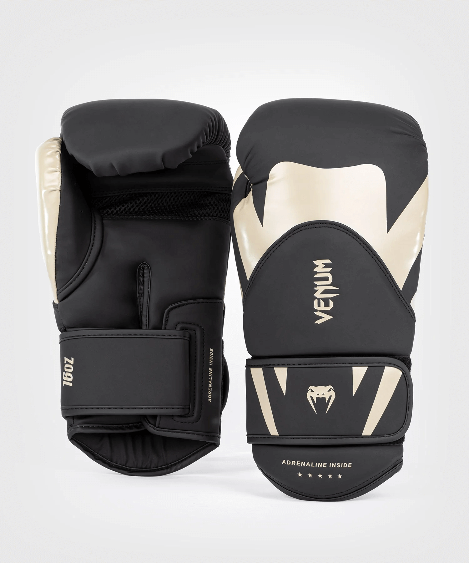 Guantoni Venum Challenger 4.0 Nero/Beige per praticanti principianti e intermedi di Pugilato, Muay Thai e Kickboxing