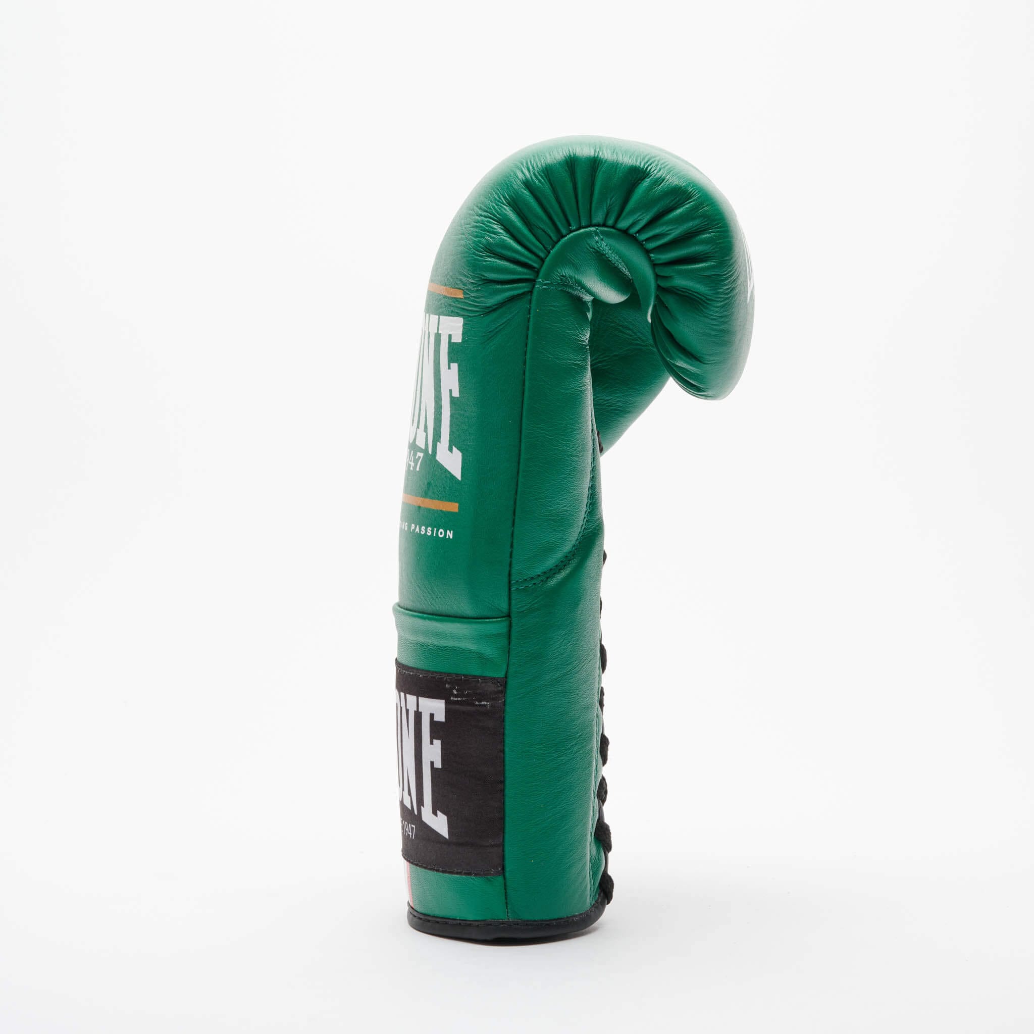 Guantoni da Boxe Leone1947 GN102L Shock Plus verde con lacci