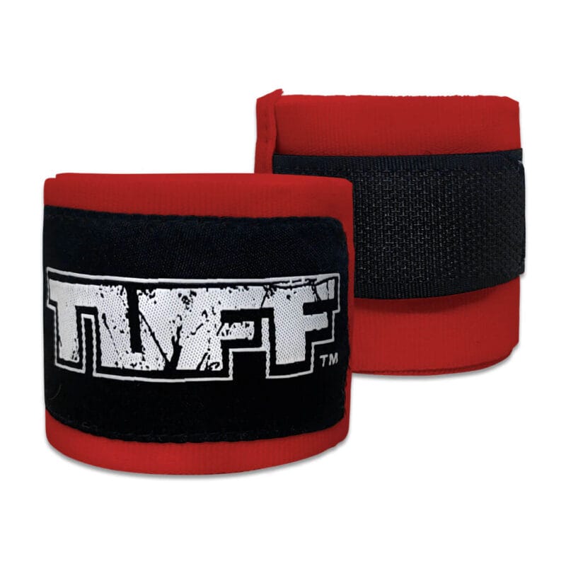 Fasce Boxe 4,5m TUFF Rosso per allenamenti e match di Pugilato, Muaythai, Kickboxing ed MMA.