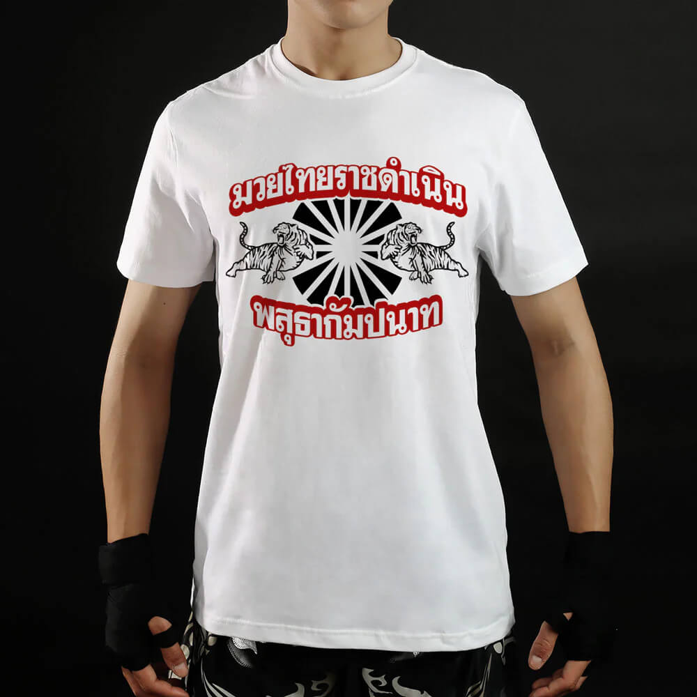 T-Shirt Tuff in cotone Ratchadamnern per allenamenti di Muay Thai, Kickboxing Pugilato e sala pesi. T-shirt muay thai