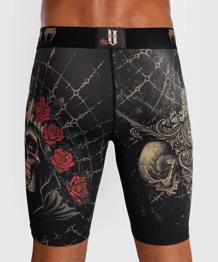 Pantaloncini a compressione Vale Tudo Venum Santa Muerte 5.0 per MMA, Grappling No Gi e Sport da Combattimento in tessuto tecnico
