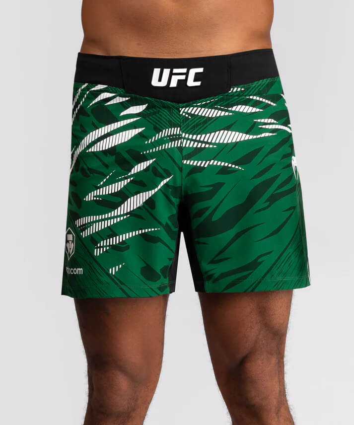 Pantaloncini UFC Fusion 4.0 Authentic Fight NIght by Venum Verde. Pantaloncini MMA UFC bianco. Pantaloncini allenamento MMA, Grappling, No Gi.