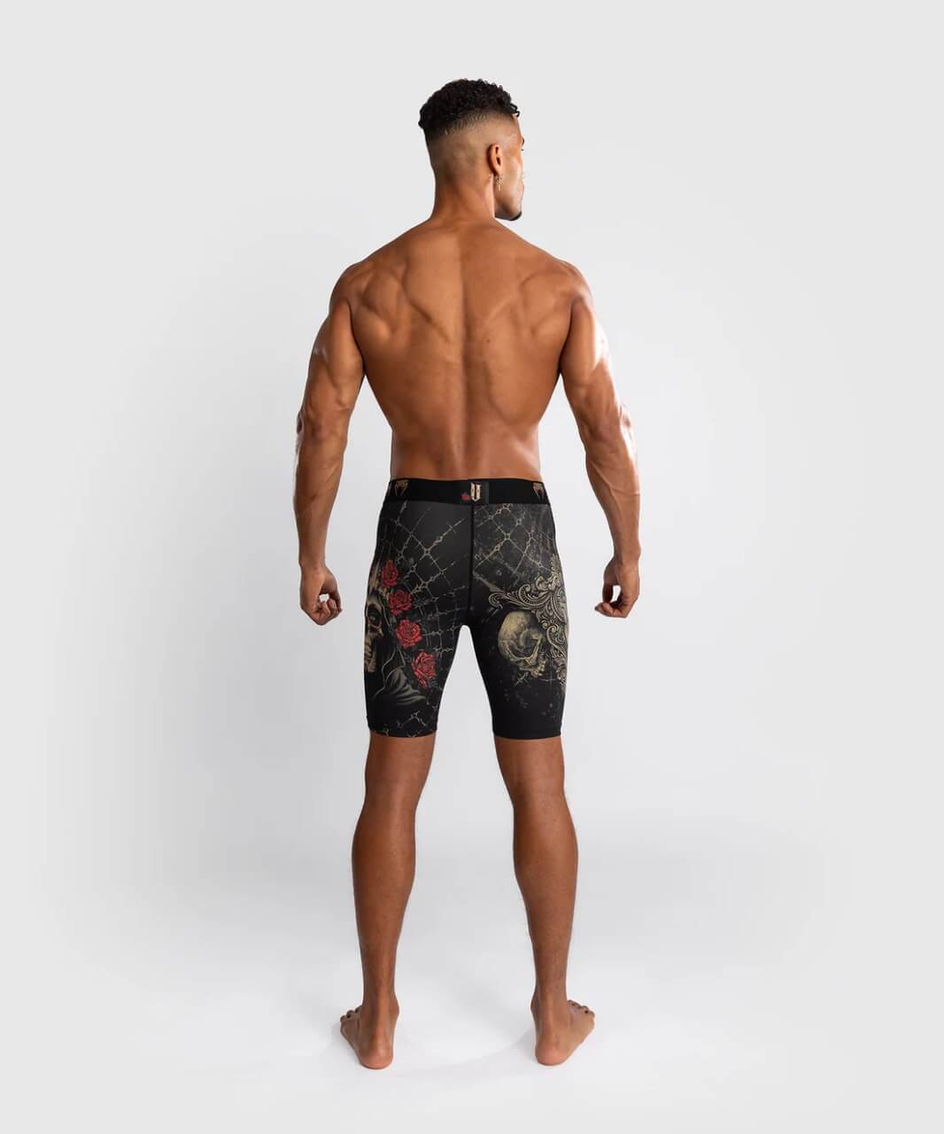 Pantaloncini a compressione Vale Tudo Venum Santa Muerte 5.0 per MMA, Grappling No Gi e Sport da Combattimento in tessuto tecnico