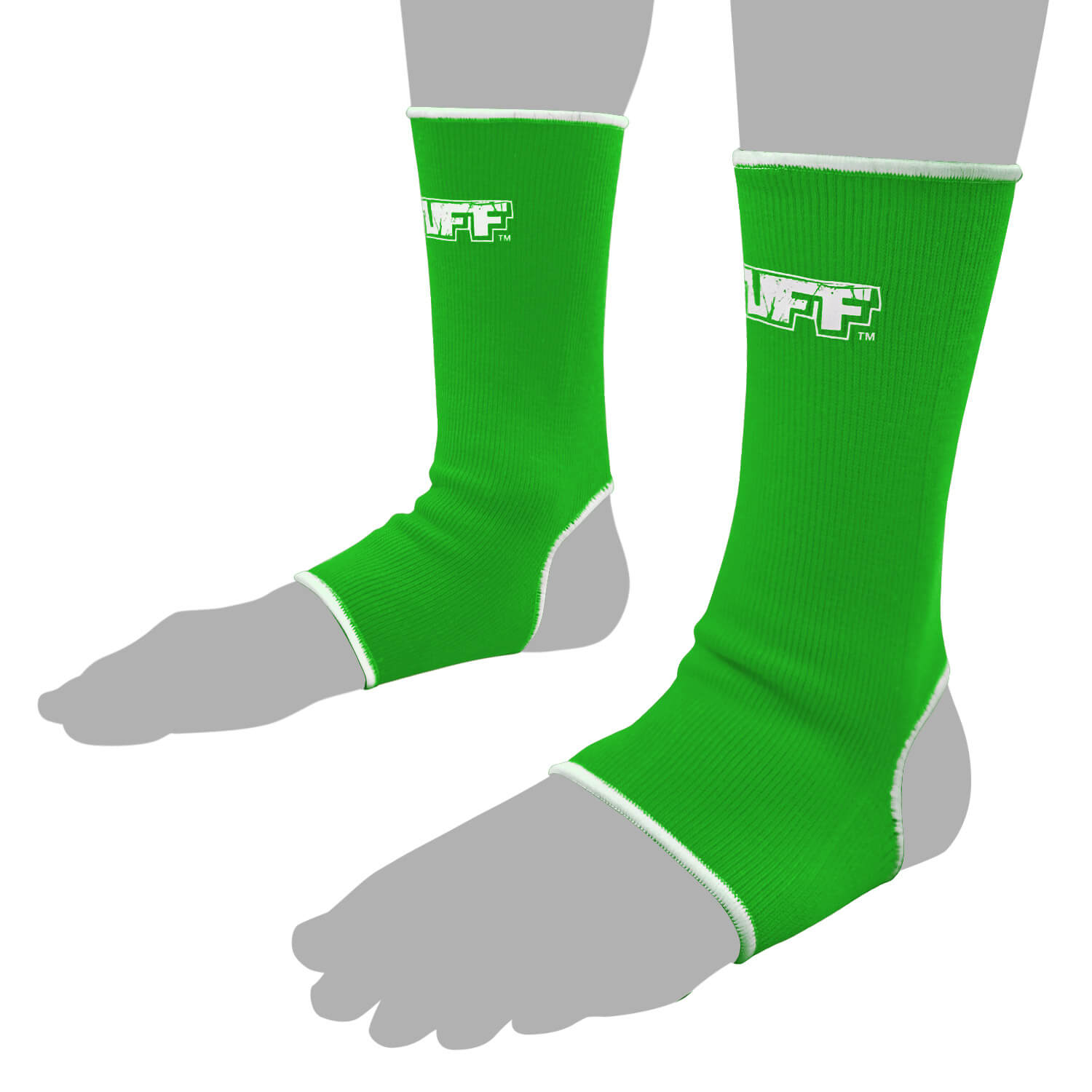 Cavigliere Tuff Verde per Muay Thai e Kickboxing. Cavigliere per sostegno alla caviglia.