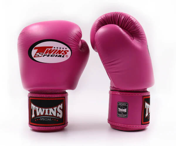 Guantoni Twins Special Fucsia BGVL3 per Muay Thai, Kickboxing, Boxe. Guantoni Twins Muay Thai Shocking Pink.