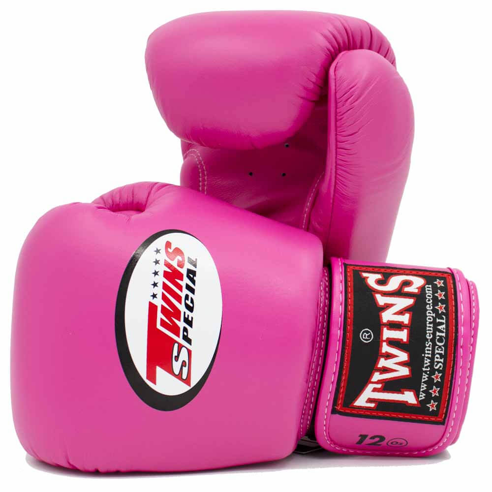 Guantoni Twins Special Fucsia BGVL3 per Muay Thai, Kickboxing, Boxe. Guantoni Twins Muay Thai Shocking Pink.