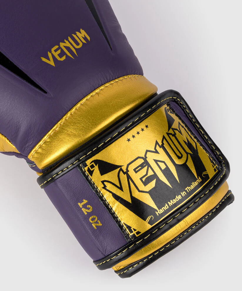 Guantoni Venum Giant 3.0 Viola/Oro per Boxe, Muay Thai, e Kickboxing. Guantoni made in Thailand Antishock, protezione 4 strati.