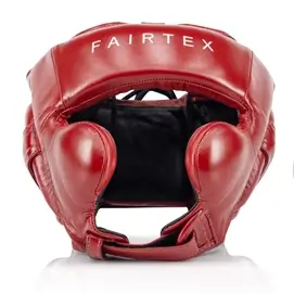 Caschetto Sparring Fairtex Rosso HG18 per allenamenti di Boxe, Muay Thai, Kickboxing ed MMA.
