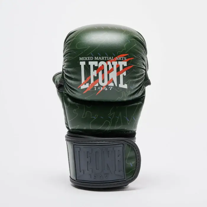 Guanti Sparring MMA Leone 1947 Primal Instinct Verde GP116 per allenamenti e match amatoriali di MMA.