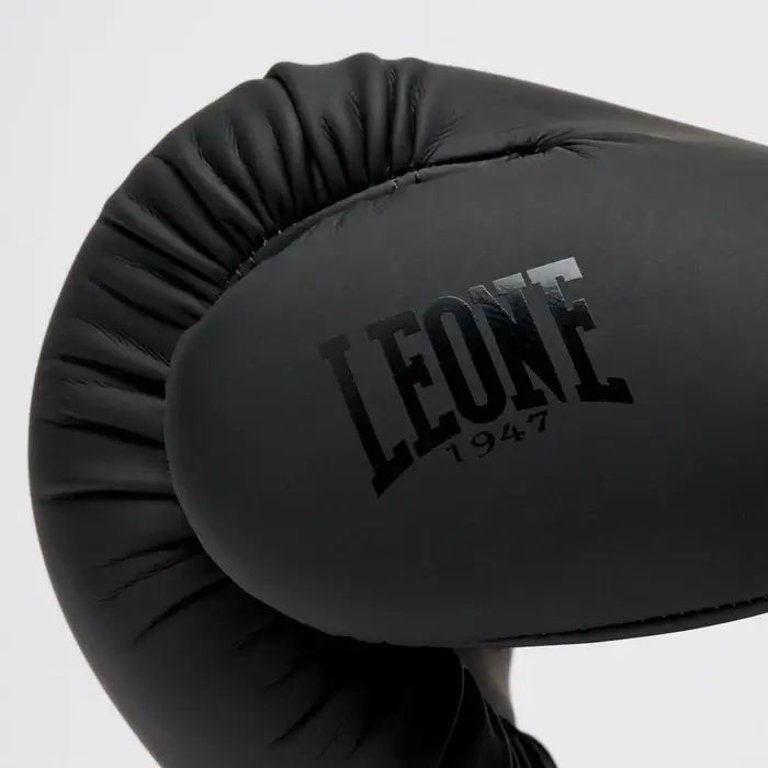 Guantoni Leone 1947 Tone X GN058 Nero per Boxe, Kickboxing e Muay Thai con velcro per principianti.