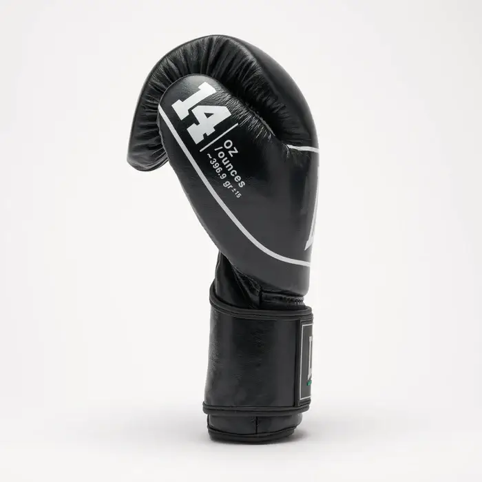 Guantoni Leone 1947 Shock Plus GN057 Nero per allenamenti e Match di Boxe, Kickboxing e Muay Thai. Guantoni per agonisti ed esperti.