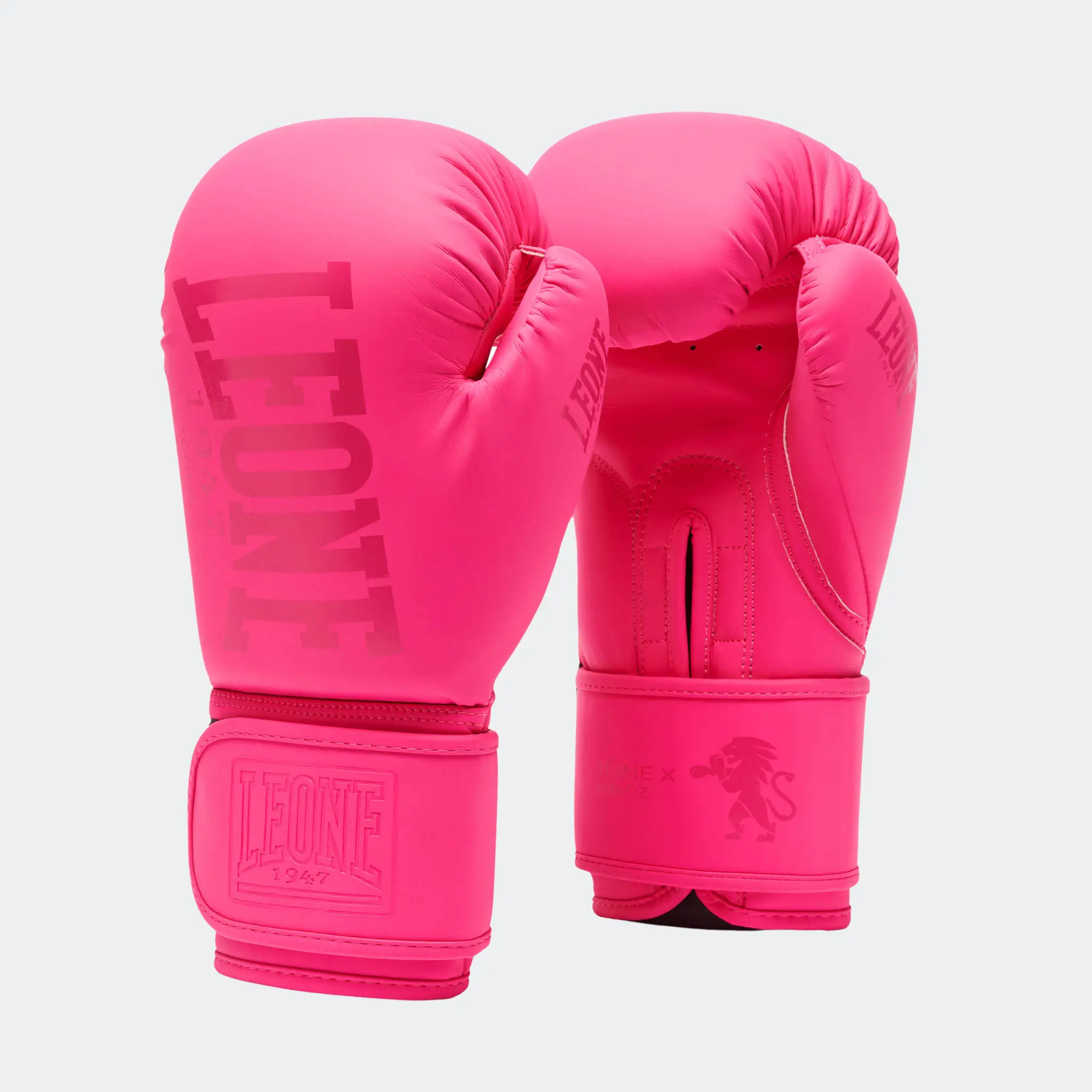 Guantoni Leone 1947 Tone X GN058 Fucsia per Boxe, Kickboxing e Muay Thai con velcro per principianti.