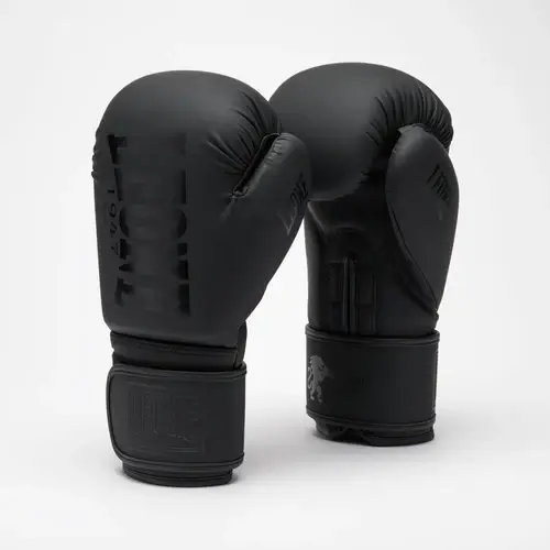 Guantoni Leone 1947 Tone X GN058 Nero per Boxe, Kickboxing e Muay Thai con velcro per principianti.