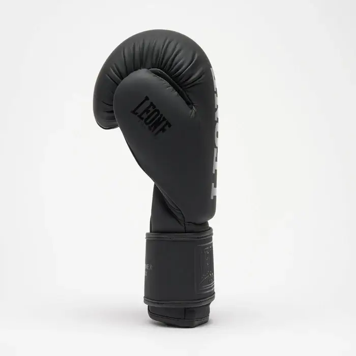Guantoni Leone 1947 Tone X GN058 Nero per Boxe, Kickboxing e Muay Thai con velcro per principianti.