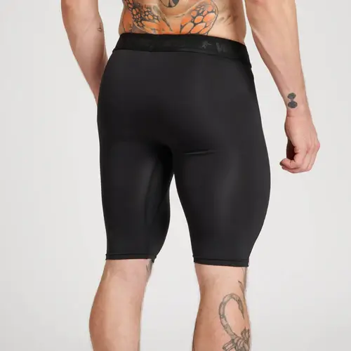 Pantaloncini Compressor Leone 1947 DNA ABX713 Nero per allenamenti e match di MMA, Grappling, No GI e Kickboxing. Effetto seconda pelle