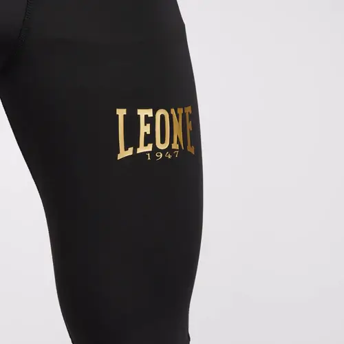 Pantaloni a Compressione Leone 1947 DNA ABX714 Nero per allenamenti e match di MMA, Grappling, No GI e Kickboxing. Effetto seconda pelle