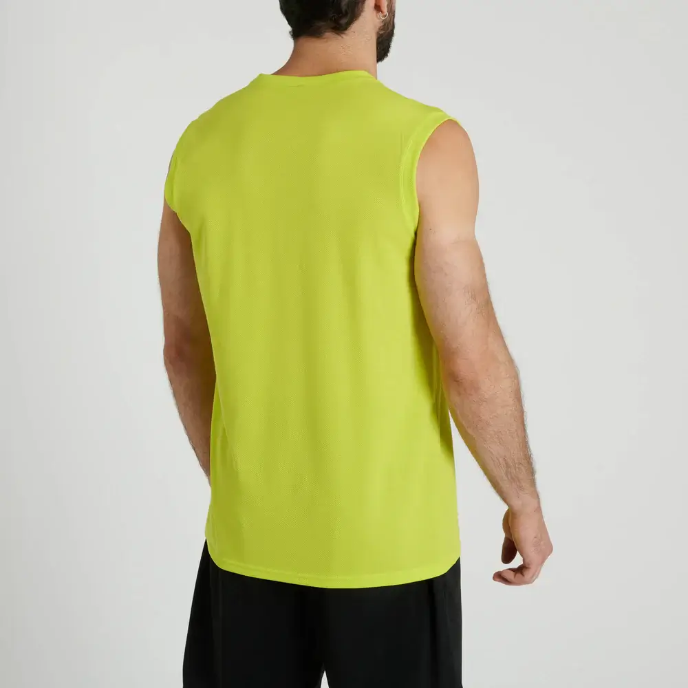 T-Shirt Smanicata Leone 1947 Logo ABX103 Lime con tessuto tecnico per allenamenti di Boxe, Kickboxing e Muay Thai.