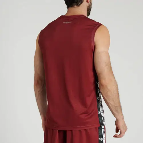 T-Shirt Smanicata Leone 1947 iconic Bordeaux ABX402 per allenamenti di Boxe, Kickboxing e Muay Thai. T-shirt Dry Tech in poliestere.