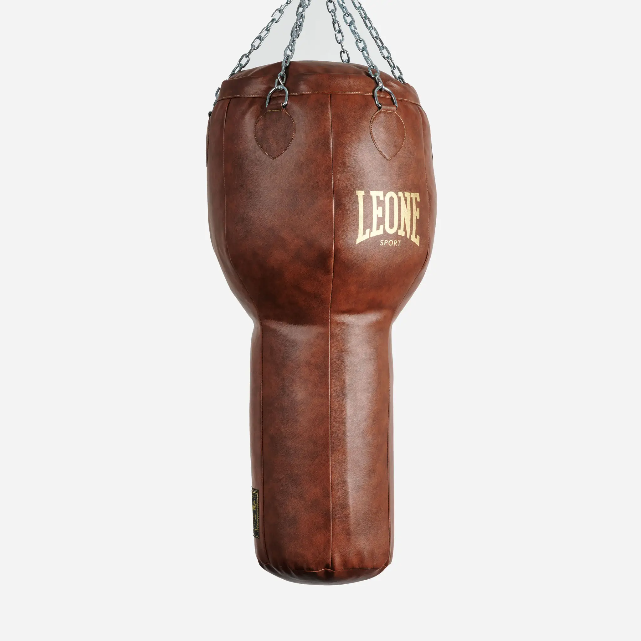 Sacco da Boxe Ares Leone Sport ATT01 Marrone Vintage per allenamenti di Boxe, Kickboxing e Muay Thai. Sacco da Boxe made in Italy per lavoro specifico dei montanti.